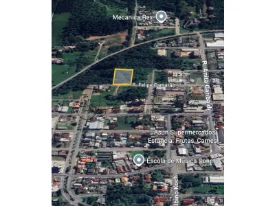 LOTE 001 - Terreno com área de 1.927,80 m², sem construções, situado na Rua Felipe Camarão, S/N, B.Centro - Estância Velha - RS. Registrado sob matrícula nº 24.651