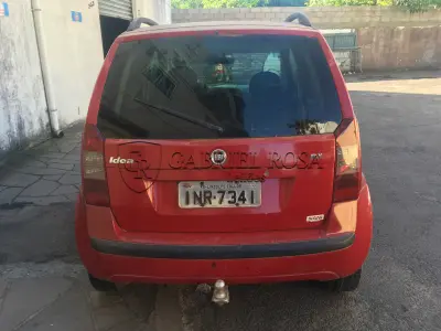 LOTE 001 - Fiat Idea ELX Flex 2007, Vermelha, Placa INR7341