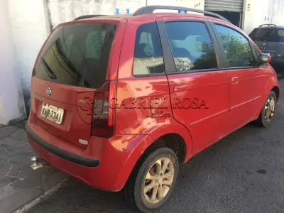 LOTE 001 - Fiat Idea ELX Flex 2007, Vermelha, Placa INR7341