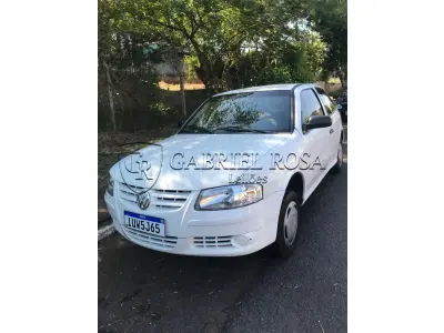LOTE 004 - VW Gol 1.0 G4 Flex 2013/214, Cor branca, Placa IUW5J65