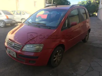 LOTE 001 - Fiat Idea ELX Flex 2007, Vermelha, Placa INR7341
