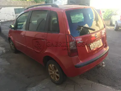 LOTE 001 - Fiat Idea ELX Flex 2007, Vermelha, Placa INR7341
