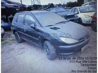 LOTE 009 - Peugeot 206  SW 1.4 Presence Gasolina 2005/2005, Cor: Preta, Placa: IMK6146