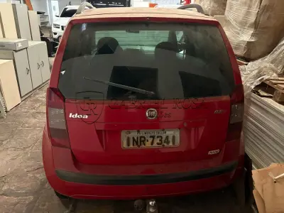 LOTE 007 - Fiat Idea ELX Flex 2007, Vermelha, Placa INR7341