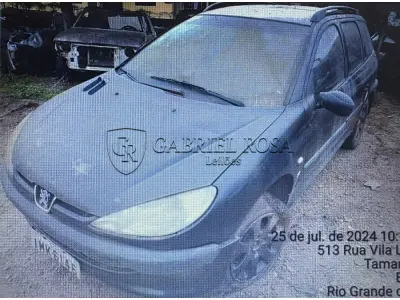 LOTE 009 - Peugeot 206  SW 1.4 Presence Gasolina 2005/2005, Cor: Preta, Placa: IMK6146