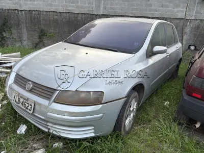 LOTE 002 - FIAT STILO 1.8 CONNECT 16V 122CV 5P GASOLINA 2003, COR PRATA, PLACA ILB-4623