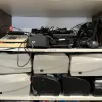 LOTE 002 - Calculadoras, impressoras, leitores, entre outros