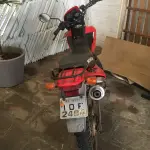 LOTE 002 - Motocicleta Honda NXR150 Bros ES 2007/2008, Gasolina, Cor Vermelha, Placa IOF2484