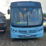 LOTE 001 - ÔNIBUS MERCEDEZ BENZ, ANO 2003, COR AZUL, PLACAS ILJ4831.