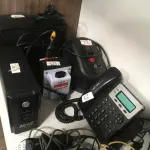 LOTE 003 - Estabilizador, modem, telefone entre outros