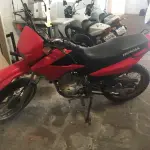 LOTE 002 - Motocicleta Honda NXR150 Bros ES 2007/2008, Gasolina, Cor Vermelha, Placa IOF2484