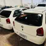 LOTE 003 - VW Gol 1.0 G4 Flex 2013/2014, Cor branca, Placa IUW6B58