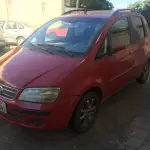 LOTE 001 - Fiat Idea ELX Flex 2007, Vermelha, Placa INR7341