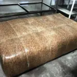 LOTE 046 - Pfuff provador em corino marron