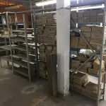 LOTE 134 - Prateleiras desmontável de aço( 22 un )